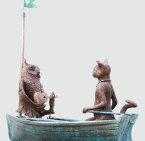The Owl and The Pussy-Cat Water Feature